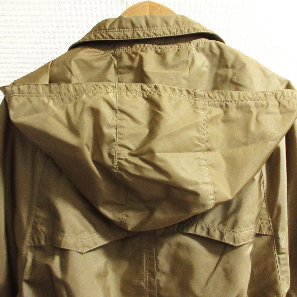MONCLER VANILLE nylon trench coat, size 0, beige Women USED thumbnail 9