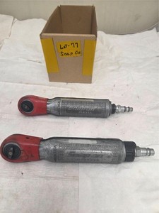 Snap-On FAR25A Air Ratchet 1/4" Drive 225 RPM Pneumatic Lot of 2 USA LOT-77