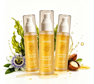 1-3x Evora Botanical Body Oil 120ml Lightweight Moisturizing Oil for Dry Skin