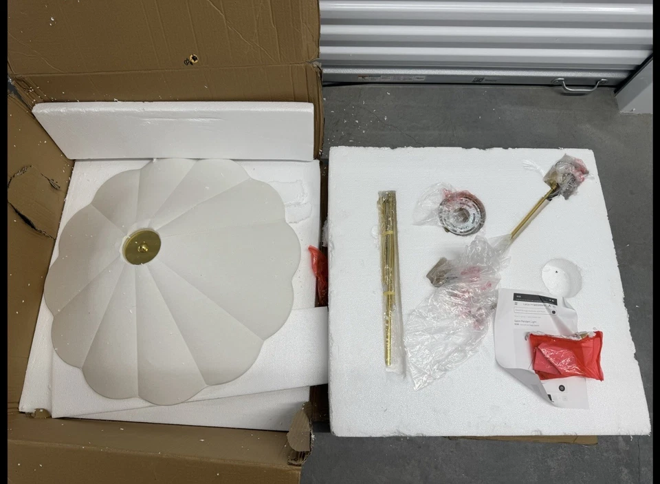 MITZI HUDSON VALLEY LIGHTING Gabin Canopy Araña Luz Dorado $1598 NUEVO Foto 3 de 4