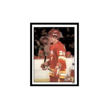 Jim Peplinski 1982 Topps Stickers #216 Calgary Flames Hockey Card EX