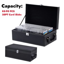 2-Row PSA Card Storage Box Graded Slab Organiser Hold 85-90 PCS 35PT Card Slabs