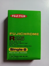 Vintage Fujifilm Fujichrome R25 Color Movie Film For Single-8 Exp. 10/72 NEW