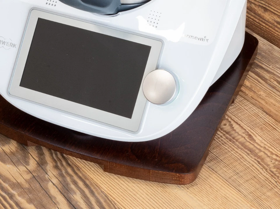 Base madera para Thermomix TM5/TM6 – tabla marrón cocina estable - Imagen 4 de 4