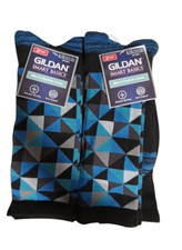 4 Pair Gildan Smart Basics Mens Fashion Crew Socks 6-12