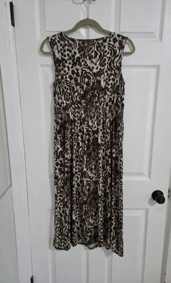 Платье макси Charter Club размер средний без рукавов анималистический принт вышитое - Изображение 2 из 4
