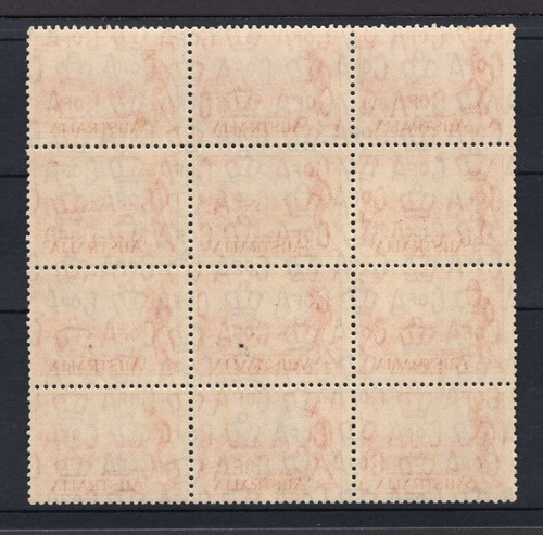 M2042 Australia 1934 SG147 - 2d orange vermilion in a block of 12. - Picture 2 of 2