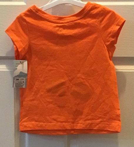 Baby Girls' Halloween 18 M Short Sleeve Boo Squad Shirt - Cat & Jack Orange - Picture 2 of 4