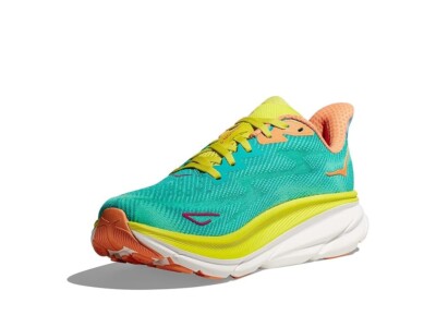 Hoka Z5368 Women's Green Clifton 9 Running Athletic Shoes Size