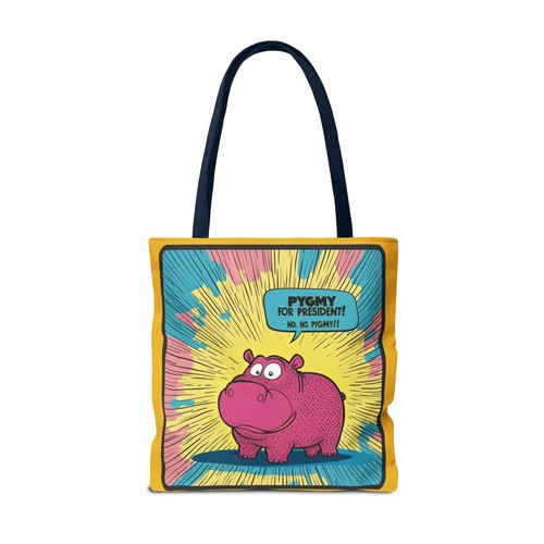 Pygmy Hippo Pygmy For President Funny Vote Election Tote Bag Trump Harris - Picture 47 of 61