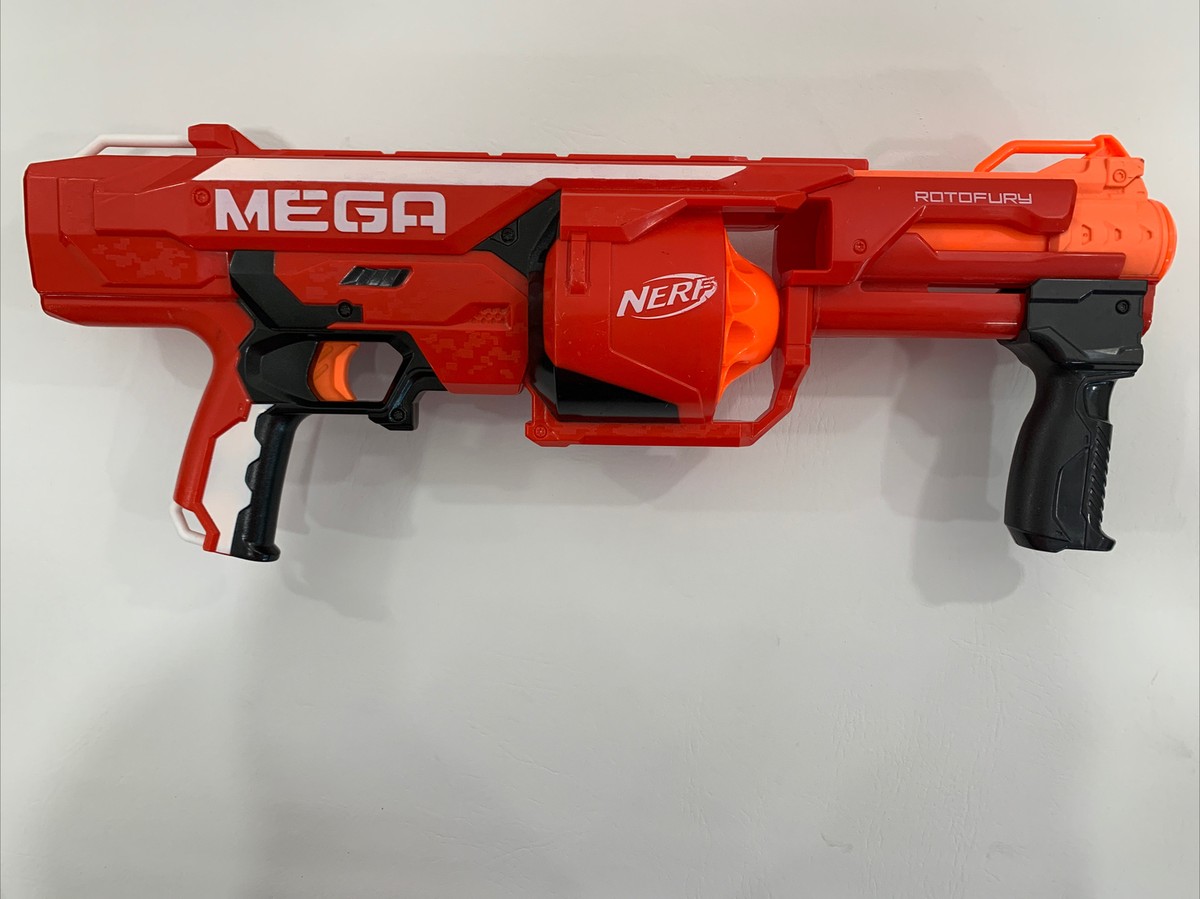 NERF Gun Mega Series ROTOFURY Blaster Pump Action Dart Tested