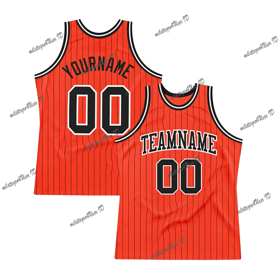 Orange black and hotsell white basketball jersey