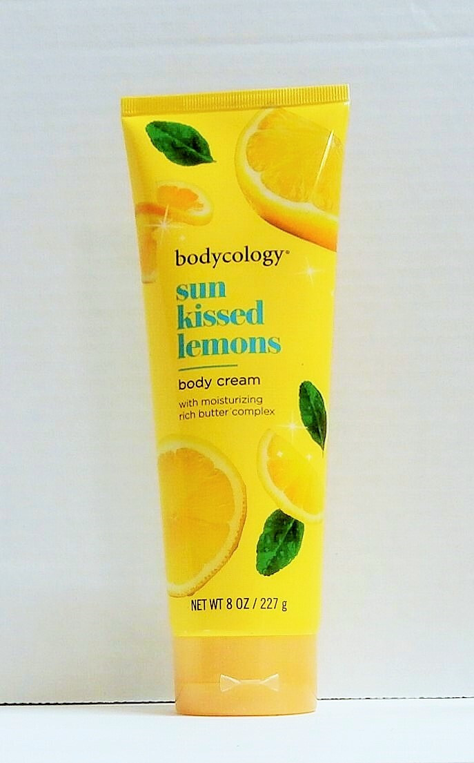 bodycology sun kissed lemons FRAGRANCE MIST 8oz + CREAM 8oz + BODY