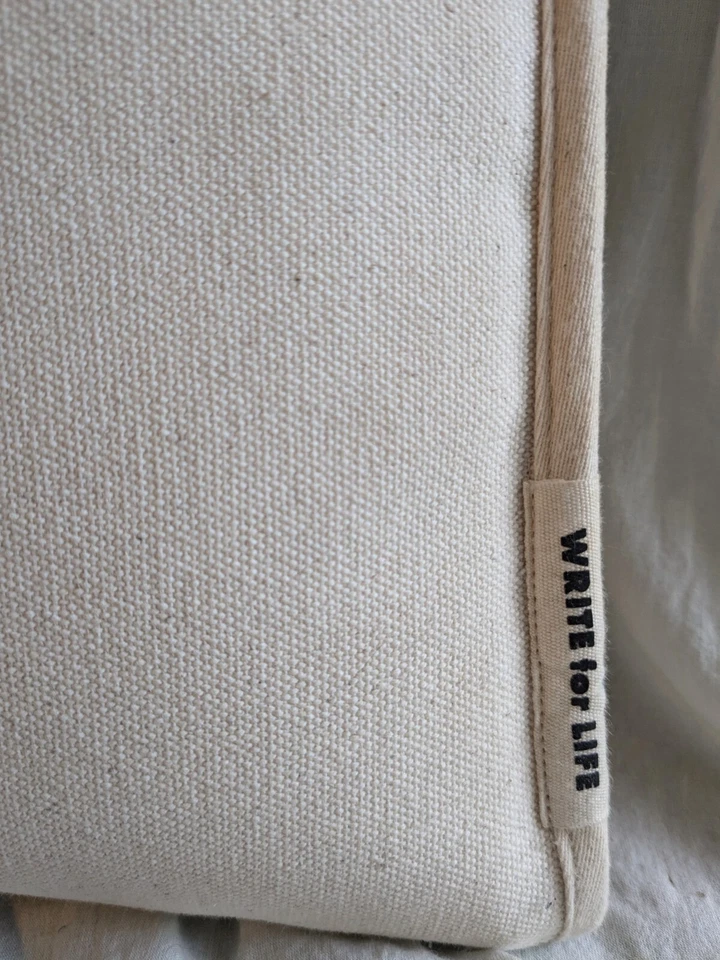 Mensajero de lona blanca, computadora portátil, bolsa de trabajo, cremallera, escribir de por vida JSTORY Foto 3 de 4