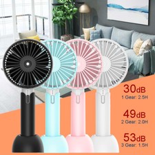 Portable Mini Hand-held Small Folding Desk Fan Cooler Cooling USB Rechargeable