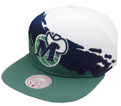 Mitchell & Ness Dallas Mavericks Paintbrush Snapback HWC and Cap