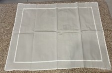 Hotel Collection STD/Q 100 Cotton Pillow Shams Lt. Grey/White Trim-Set Of 2