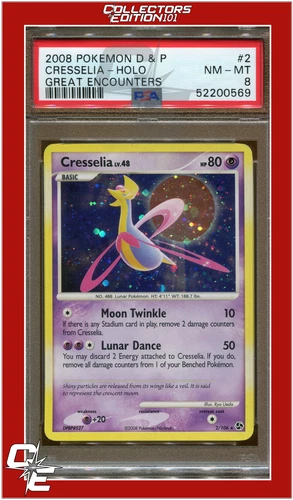 Great Encounters 2 Cresselia Holo PSA 8