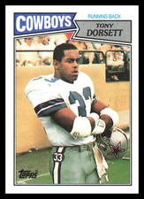 1987 Topps Tony Dorsett #263 Dallas Cowboys 3L