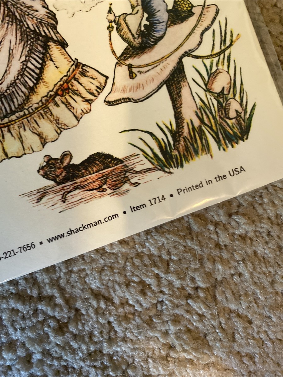 Shackman Alice In Wonderland And White Rabbit Paper Doll And Clothes Set  #Shk-26