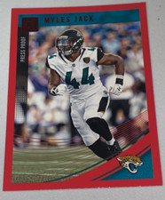 2018 Panini Donruss Press Proof Red Myles Jack #136 Jaguars