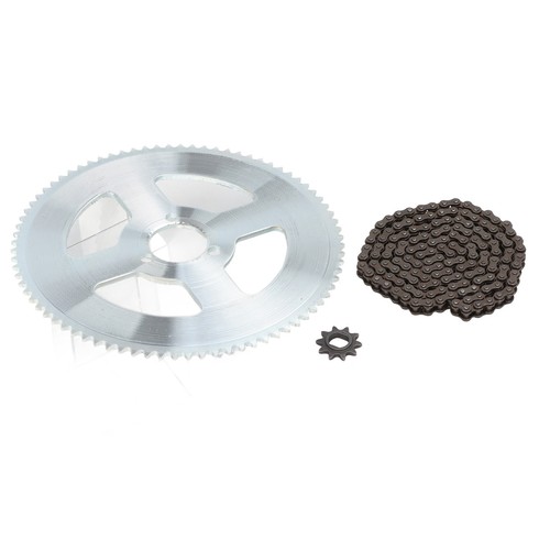 Chain And Sprocket Kit 80T 25H 34mm 3 Holes Sprocket 10T H Hole Chain Sprock - Picture 10 of 12