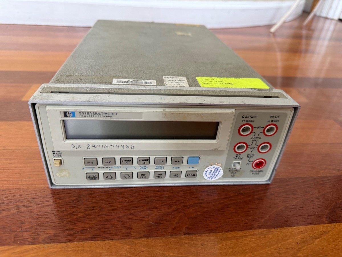 Hewlett Packard HP 3478A 5.5-Digit Digital Multimeter | eBay Hewlett Packard HP 3478A 5.5-Digit Digital Multimeter | eBay