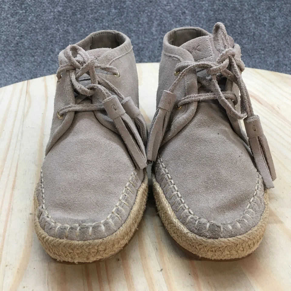 Michael Kors Botas Mujer 6.5 M Alpargata Botines Gris Cuero Puntera Sin usar, en caja Foto 4 de 4