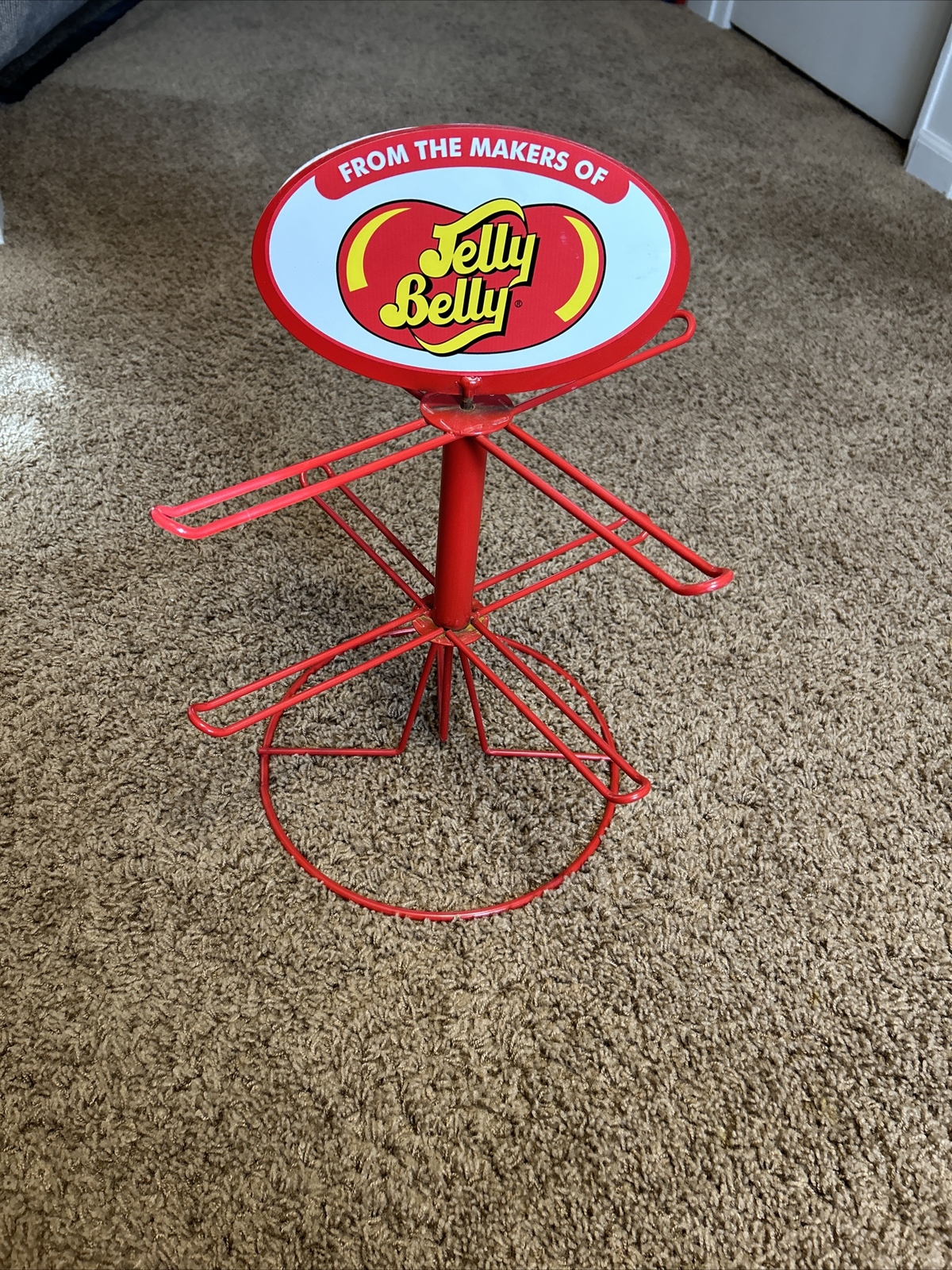 Vintage Jelly Belly Candy Countertop Display Spinning Rack eBay