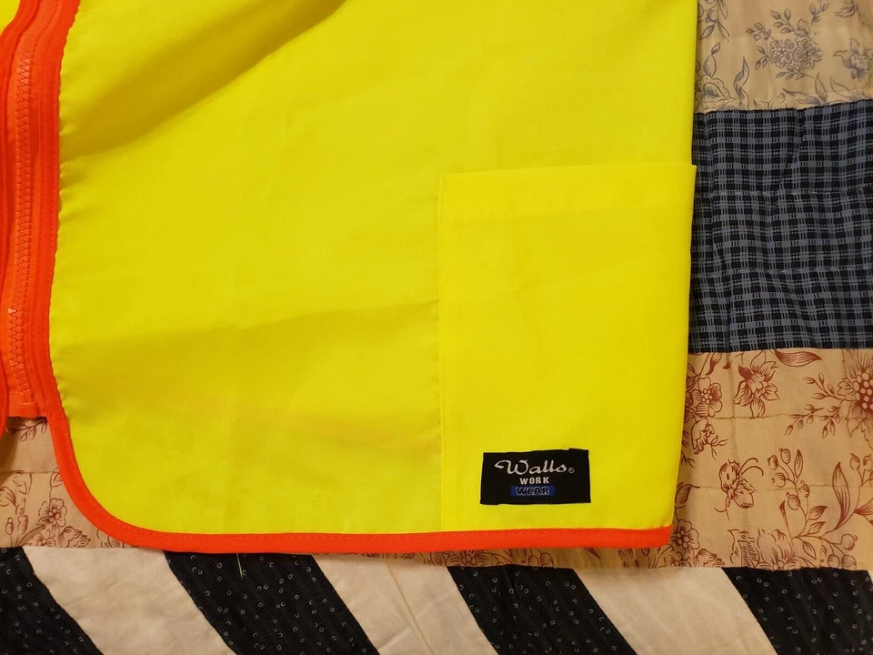 NWT  Walls Work Wear High Visibility Class 2 Vest Mens Size 5XL Big & Tall - Image 3 of 4