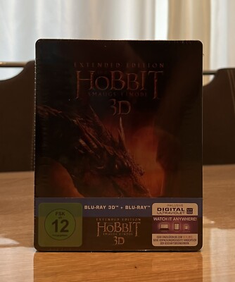 Hobbit Smaugs Einöde 3D - Limited Blu ray Steelbook Extended Edition - *OOP RAR*