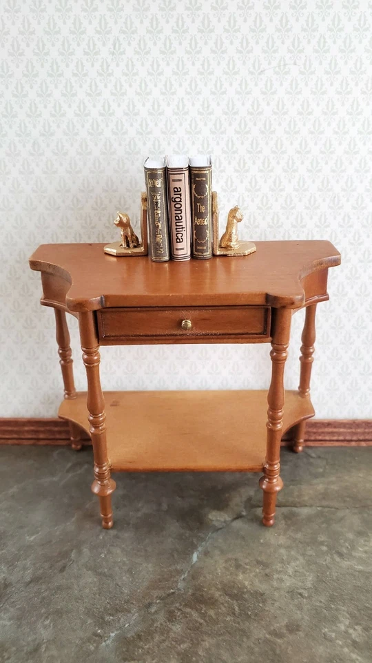 Sujetalibros miniatura para casa de muñecas gatito gato metal acabado dorado accesorio escala 1:12 Foto 3 de 4