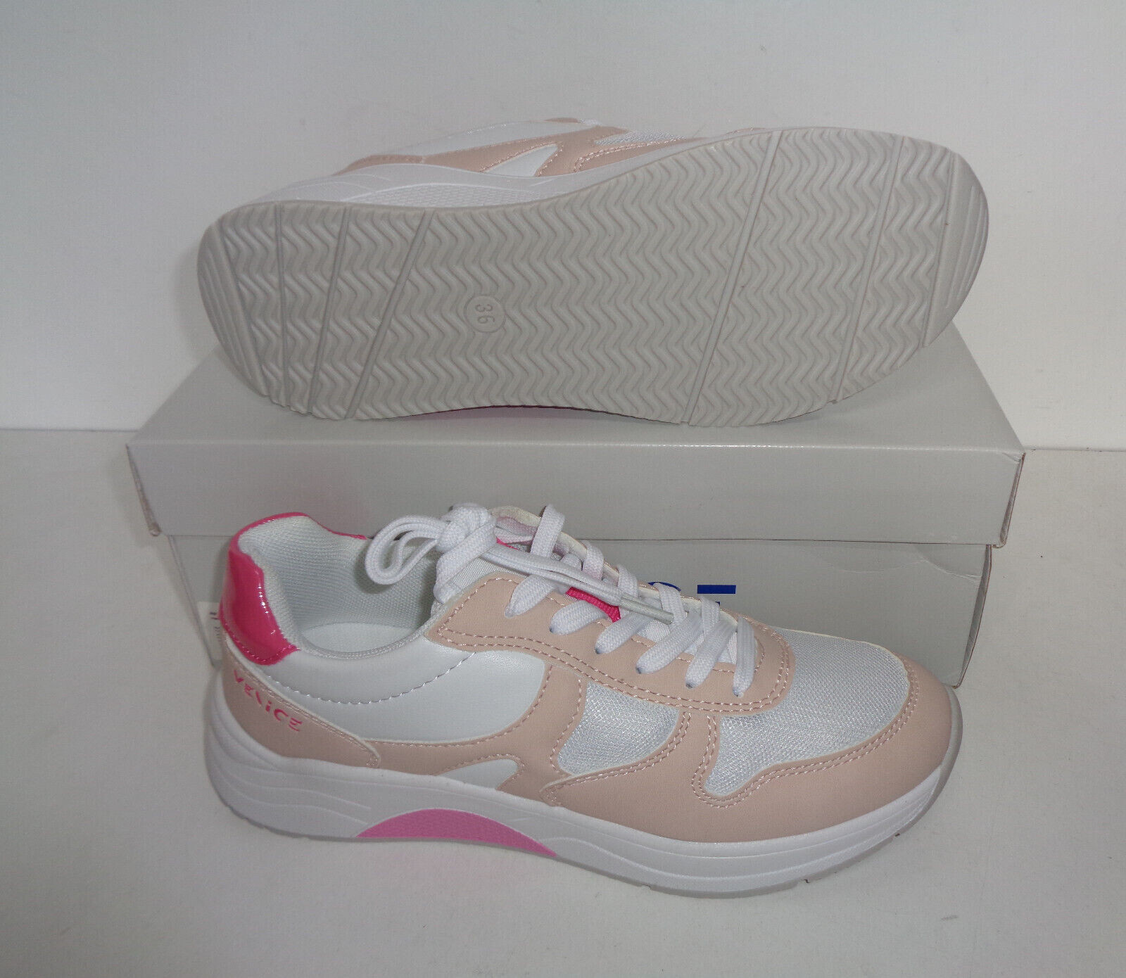 Girls Junior White Running Trainers Casual Shoes School New RRP £45 UK Size 2.5 image 5