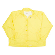 Vintage Haband Womens Coach Jacket Yellow 90s Usa 2xl