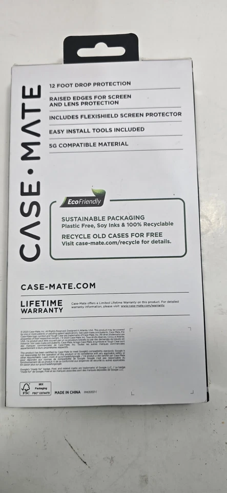 Case-Mate Tough Series Hardshell Case for Google Pixel 7a - Matte Black - Image 2 of 2