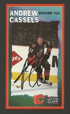 Andrew Cassels Calgary Flames Signed Autographed Hockey Postcard