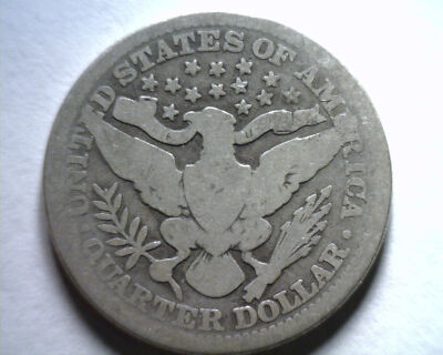 1915 BARBER QUARTER DOLLAR GOOD G NICE ORIGINAL COIN FROM 1915 BARBER QUARTER DOLLAR GOOD G NICE ORIGINAL COIN FROM