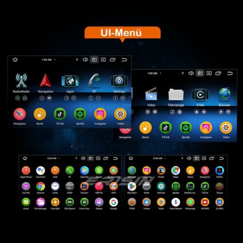 8 Kern Android 13 Autoradio Navi Jeep Compass Wrangler Dodge Challenger Chrysler - Bild 13 von 24