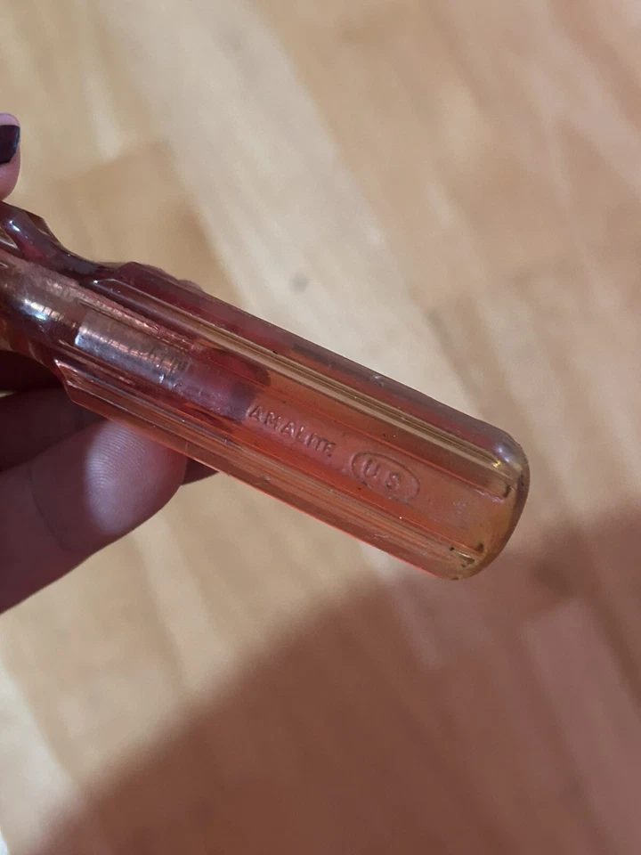 "Destornillador ranurado plano herramienta de mango naranja vintage Amalite EE. UU. 8""" Foto 2 de 4