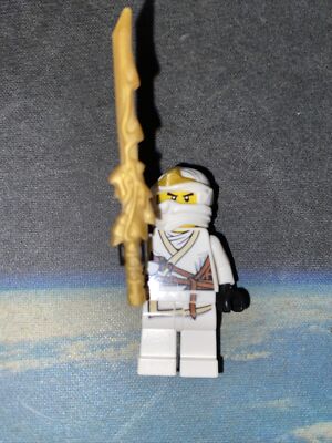 LEGO Ninjago Zane ZX Minifigure +Sword njo031 White Ninja