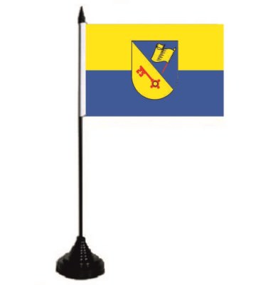 Tischflagge Königreich Bayern - 10x15 Cm Mit Schwarzem Sockel