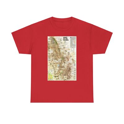 North America - Heart of the Rockies (1995) (Map) T-Shirt