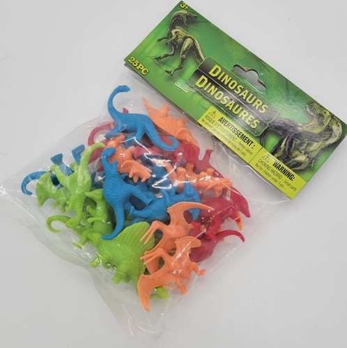 Giocattoli dinosauro gioco finto 25 pezzi personaggi divertenti realistici in colori assortiti - Foto 2 di 4