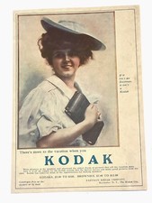 early 1900s print Ad EASTMAN KODAK BROWNIES CAMERA