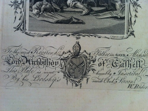ISAAC bleffing JACOB THE CHRISTIAN'S FAMILY BIBLE Gravure originale 1763 - Picture 3 of 3