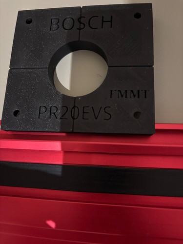 Bosch PR20EVS Trim Router Plunge Base Guide Rail Adapter to Milwaukee Track - Picture 7 of 8