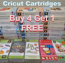    New/Used Cricut Cartridges   Make your Own Crafting Lot   Buy 4 get 1 FREE  