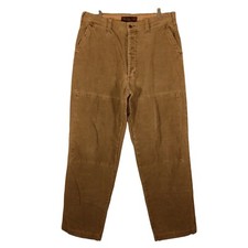 Abercrombie  Fitch vintage corduroy pants mens 36L 36x32 khaki tan double knee
