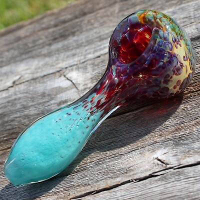 4''Tobacco Pipe Glass Smoking Pipe Gorgeous Bowl Collectible Handmade Pipes 
