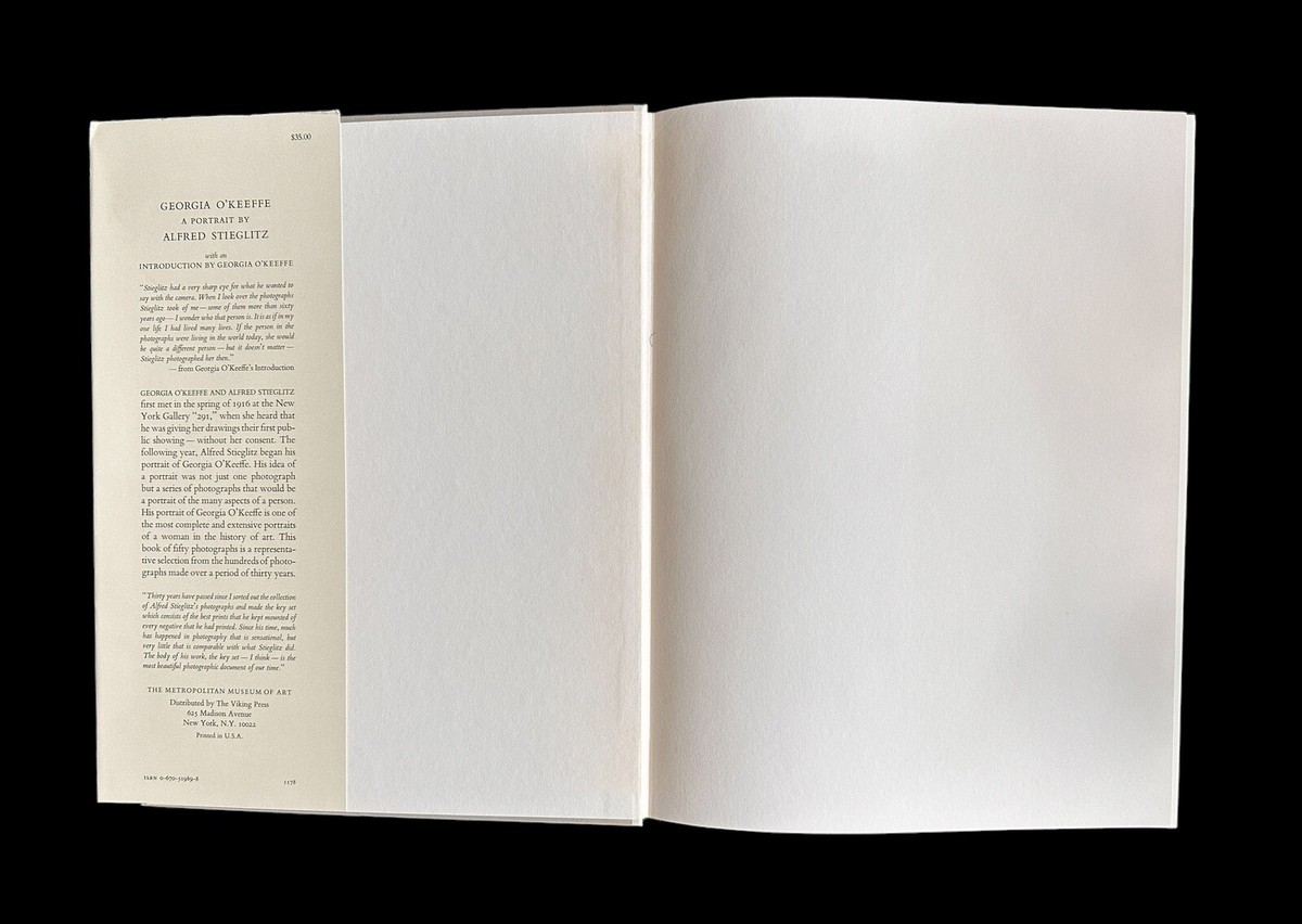 Georgia O'Keefe A Portrait by Alfred Stieglitz 1978 First Edition